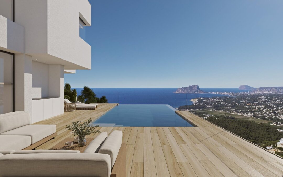 Cumbre del Sol villa con vistas panorámicas al mar y lujo moderno