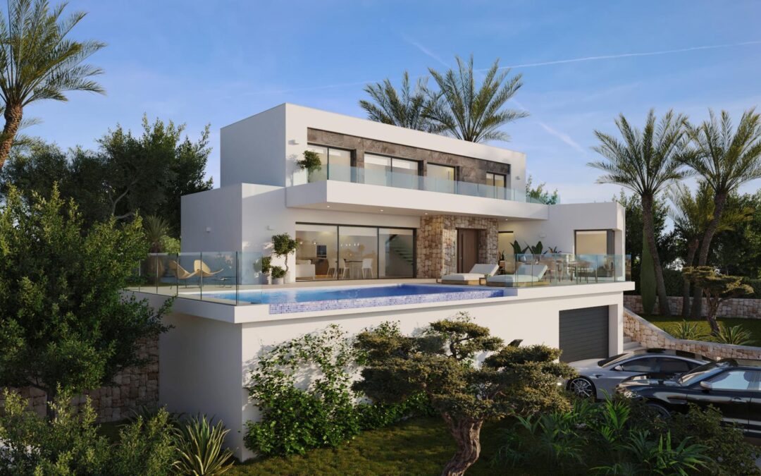 Cumbre del Sol villa de lujo moderno con impresionantes vistas al mar