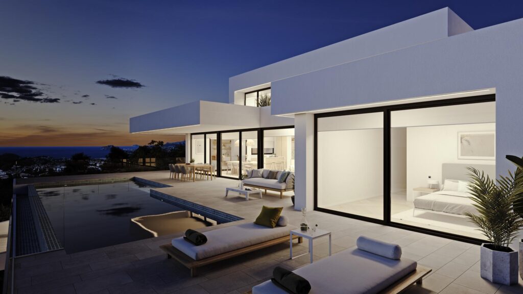 Cumbre del Sol villa de obra nueva con vistas panorámicas al mar - 5