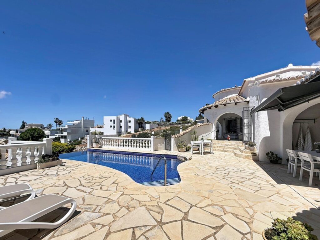 Villa independiente con vistas al mar y piscina climatizada Kalmias Cumbre del Sol Costa Blanca Norte 57