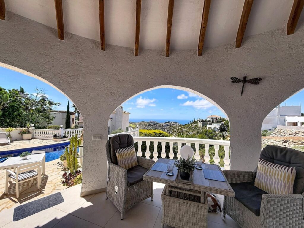 Independent villa with sea views and heated pool Kalmias Cumbre del Sol Costa Blanca North 11