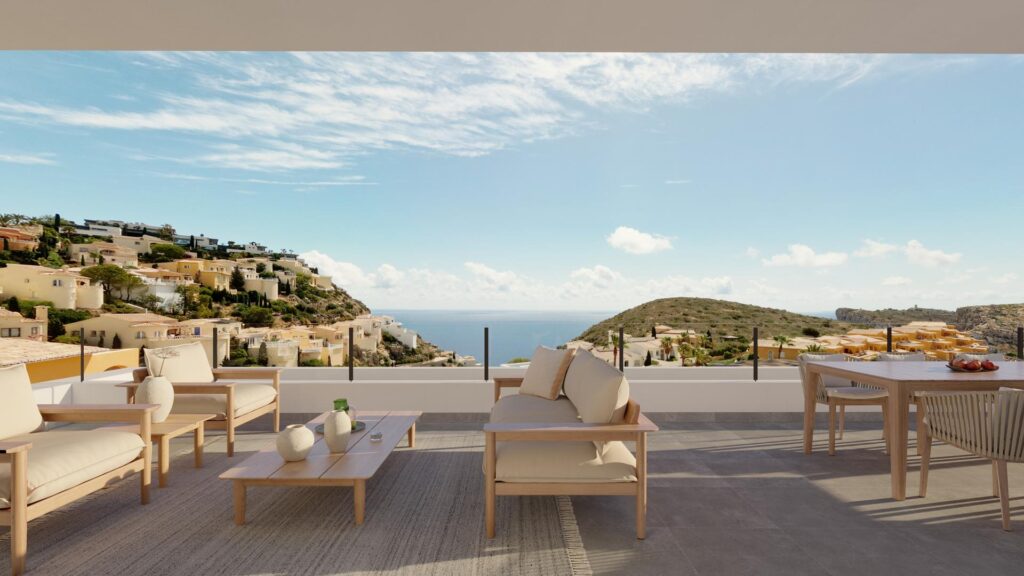 New-build penthouse apartment in Montecala Gardens, Cumbre del Sol, Costa Blanca North 36