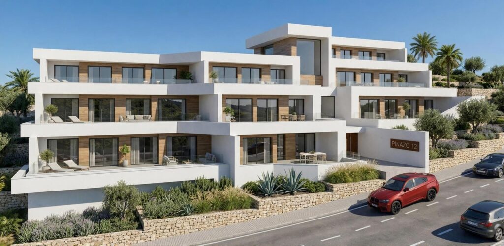 New-build penthouse apartment in Montecala Gardens, Cumbre del Sol, Costa Blanca North 43