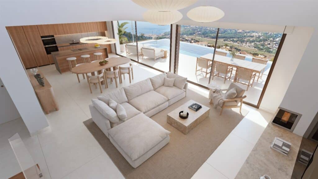 Villa en Jazmines, Cumbre del Sol — villa de obra nueva con orientación sureste en la Costa Blanca Norte 12