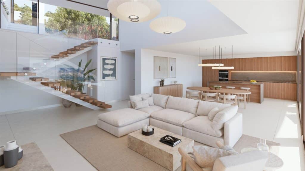 Villa en Jazmines, Cumbre del Sol — villa de obra nueva con orientación sureste en la Costa Blanca Norte 13