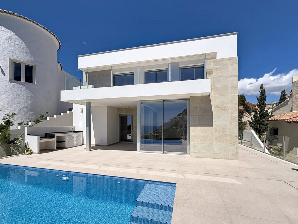 Moderne villa met zeezicht en privézwembad in Palmeras, Cumbre del Sol. 1